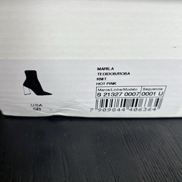 SCHUTZ Marila Knit Hot Pink Boots - Picture 8 of 12